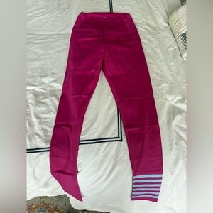 Addison Bay Fuchsia and Blue Leggings